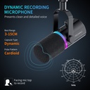 Microfonos Dinamico Feelworld PM1-AS XLR USB Paral Jirafa
