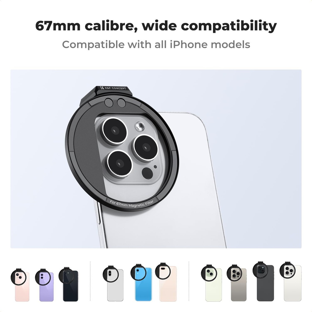 Adaptador FIltros Magneticos para Telefonos K&f Concept 67mm