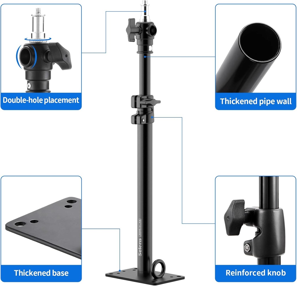 BASE TECHO SELENS 55 CM PARA LUCES CAMARAS