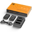 Cargador dual + 2 bateria KF Concept Canon LP-e12 1100mAh