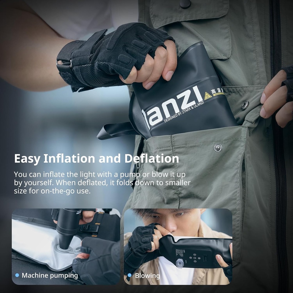 Luz de video Tubo de Aire Ulanzi UA20 20W Magnetica Bicolor