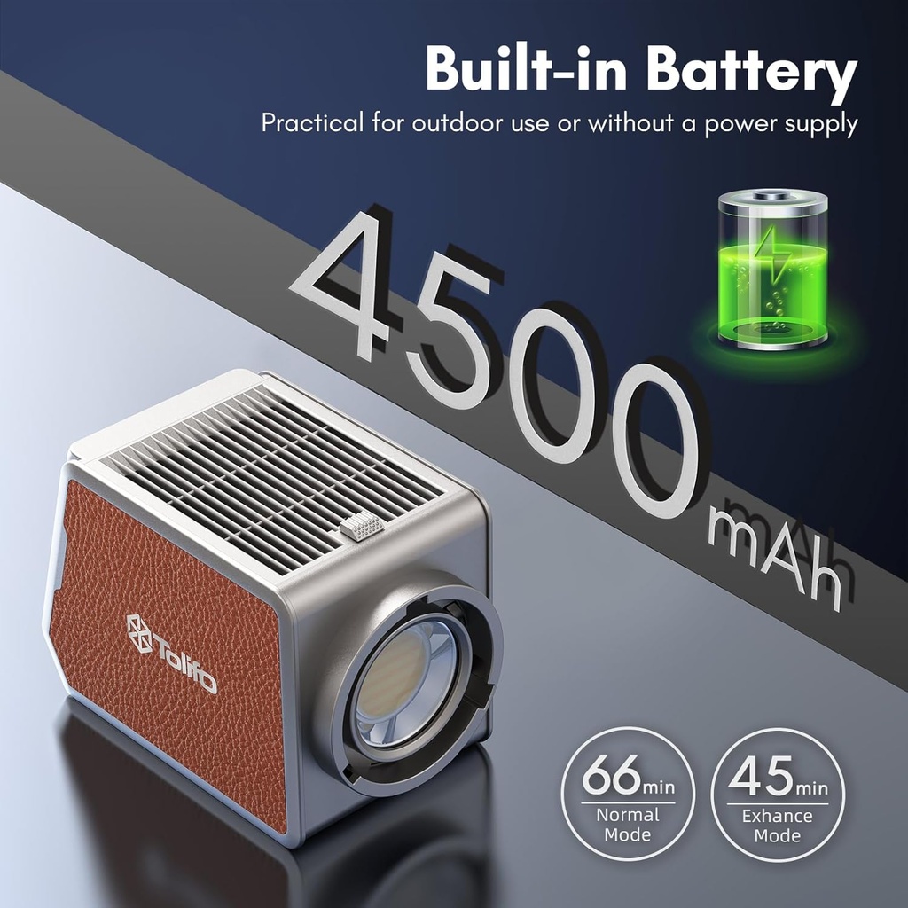 Luz De Video Led Monolight 90W RGB Tolifo PL-100B Recargable