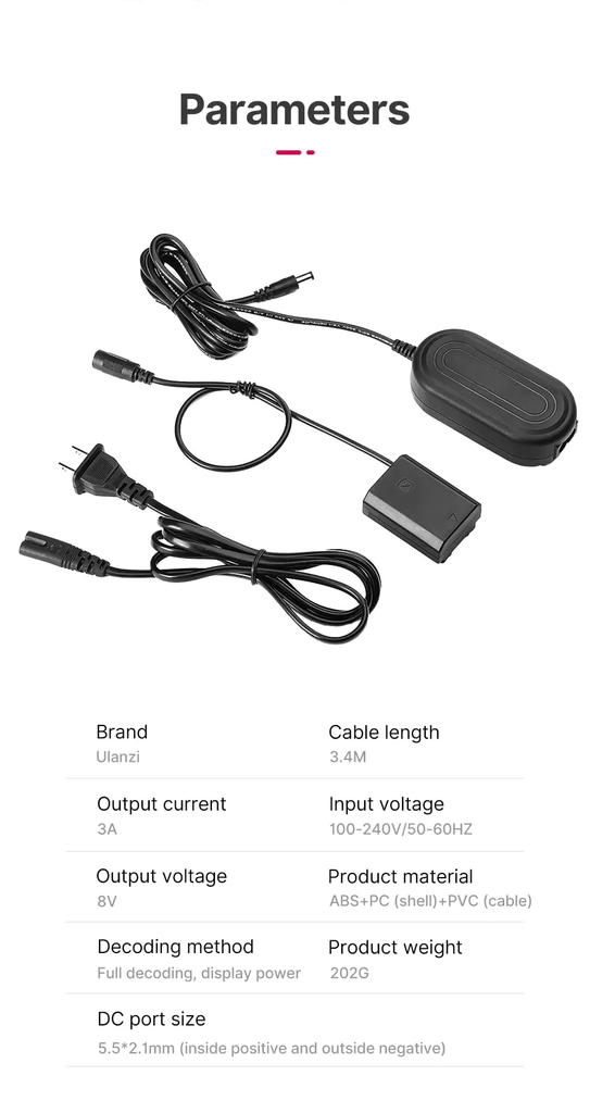 Dummy Battery Ulanzi Np-fz100 Sony  A7r V A7 Iv A7s Iii