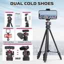 Tripode Ulanzi TT51 Camaras Smartphone 140 cm cabezal 360