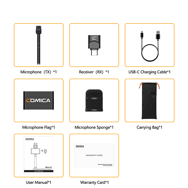 Microfono de Reportero Comica Revo S Tipo C Smartphone