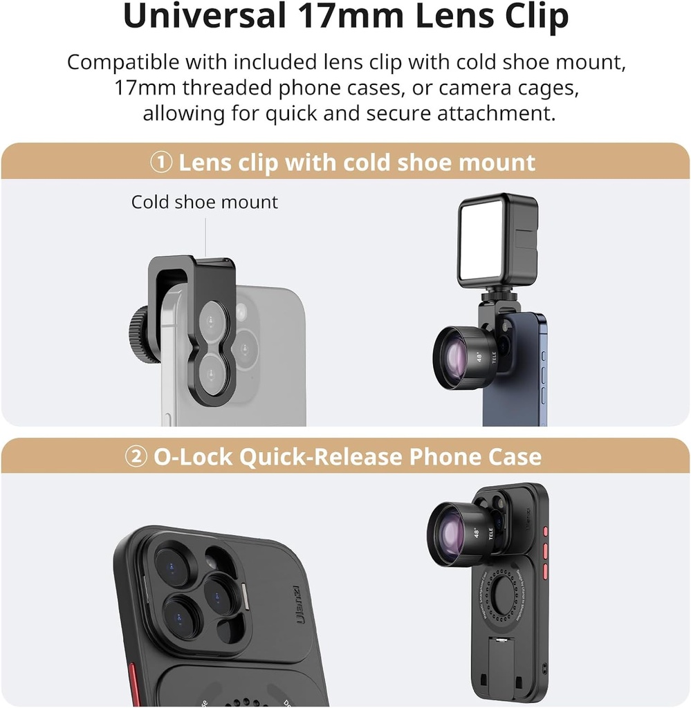 Lente para Smartphone 16 mm Gran Angular 110° CL-005 Ulanzi
