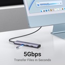  Hub Tipo C 5 En 1 Ugreen 3 Usb A 1 Tipo C Hdmi 4k 100w