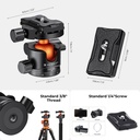 Cabezal De Tripode K&f Concept KF31.042V1 Ball Head 12KG