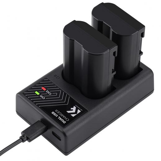 Cargador 2 Baterias para Nikon EN-EL15 K&f Concept