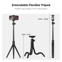 Trípode selfie K&F Concept Octopus KF09.152 Altura Max 60 cm