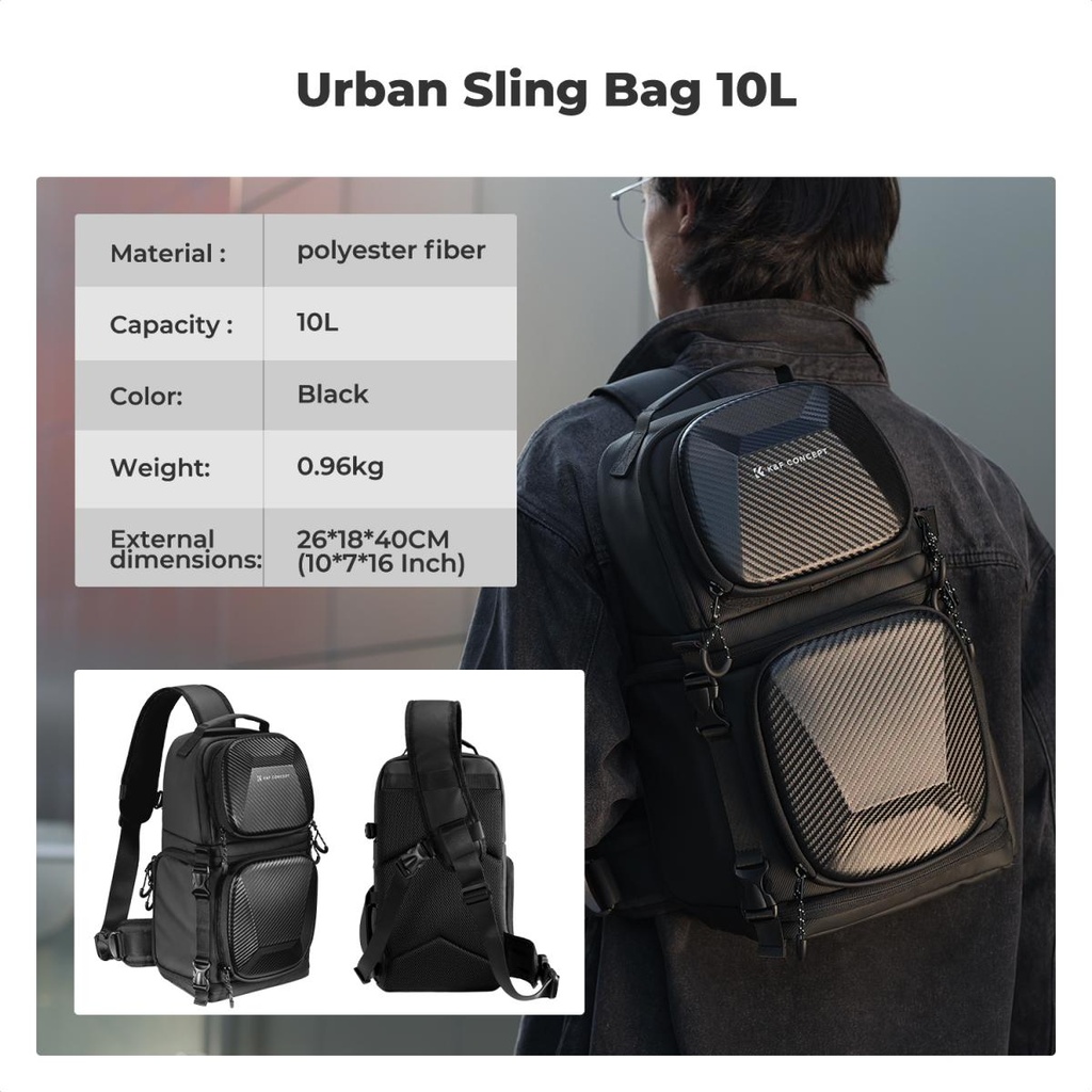 Morral Camaras K&f Concept Sling Bag Crossbody 10l KF13.176