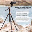 Tripode K&f Concept KF09.087V6 Cenital Altura max 200 Cm