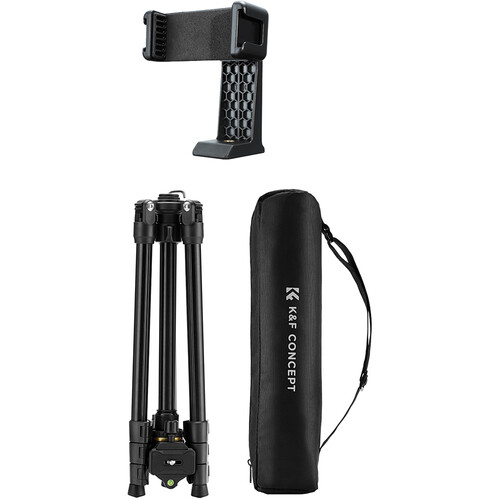 Tripode K&f Concept 178 cm Clip Smartphone Kf09149