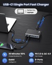Estacion de Carga GAN IV USB 200W 4 Tipo C 4 USB A