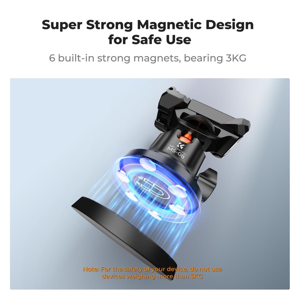 Soporte Magnetico K&f Concept Gopro Camaras De Accion