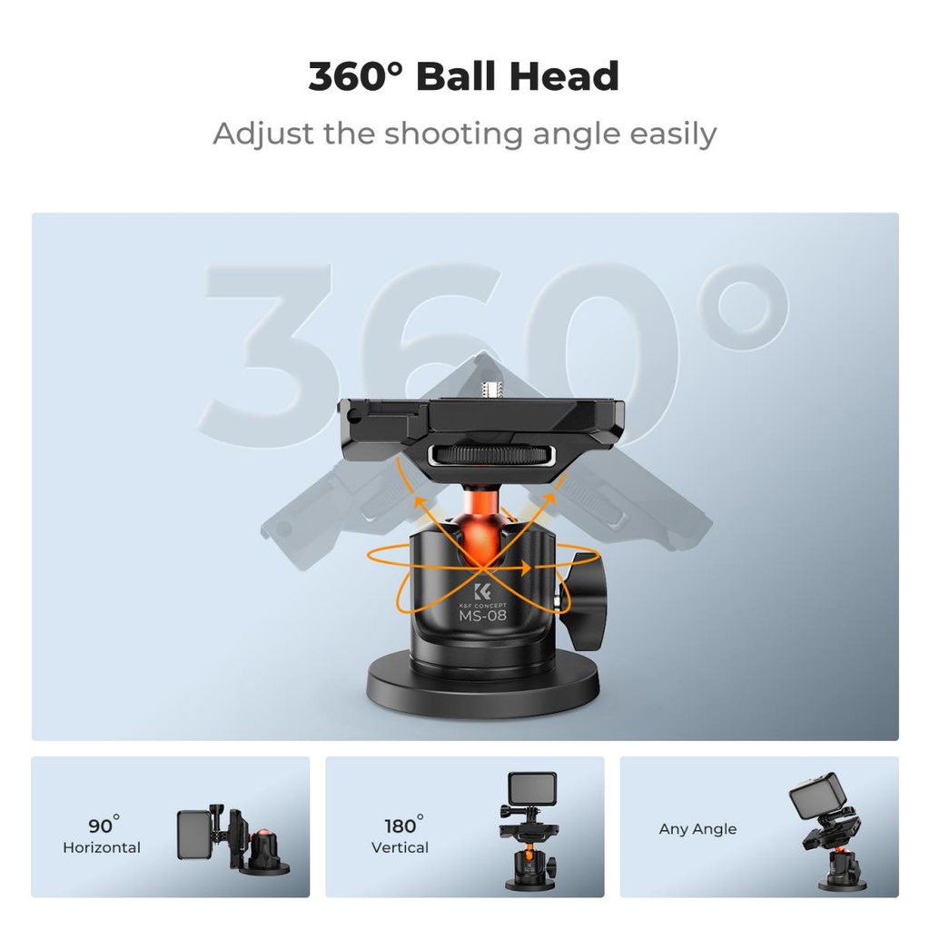 Soporte Magnetico K&f Concept Gopro Camaras De Accion