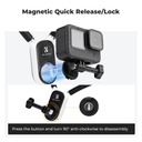 Soporte Magnetico de cuello K&f Concept Camaras De Accion Quick Release