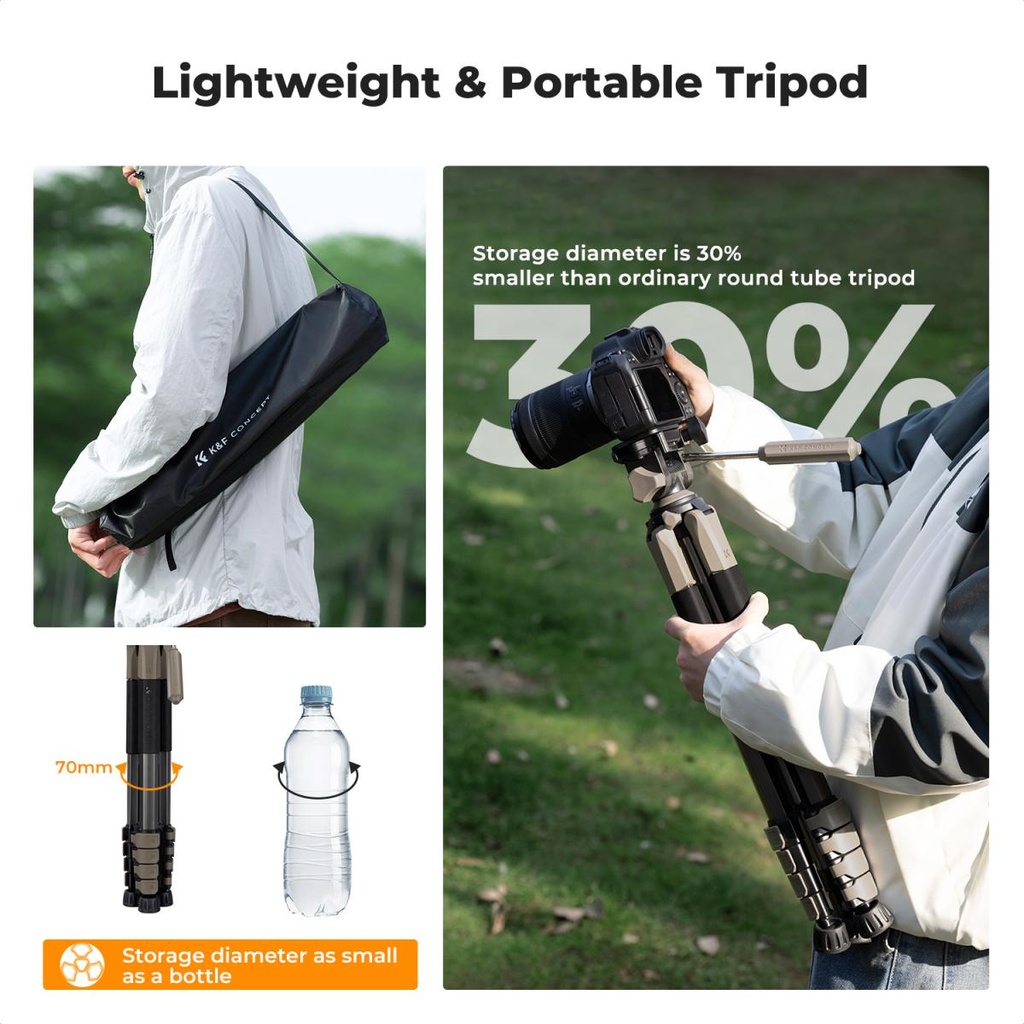 Tripode K&F Concept 190 cm Camara Smartphone KF09.155