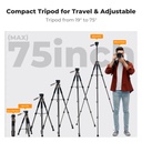 Tripode K&F Concept 190 cm Camara Smartphone KF09.155