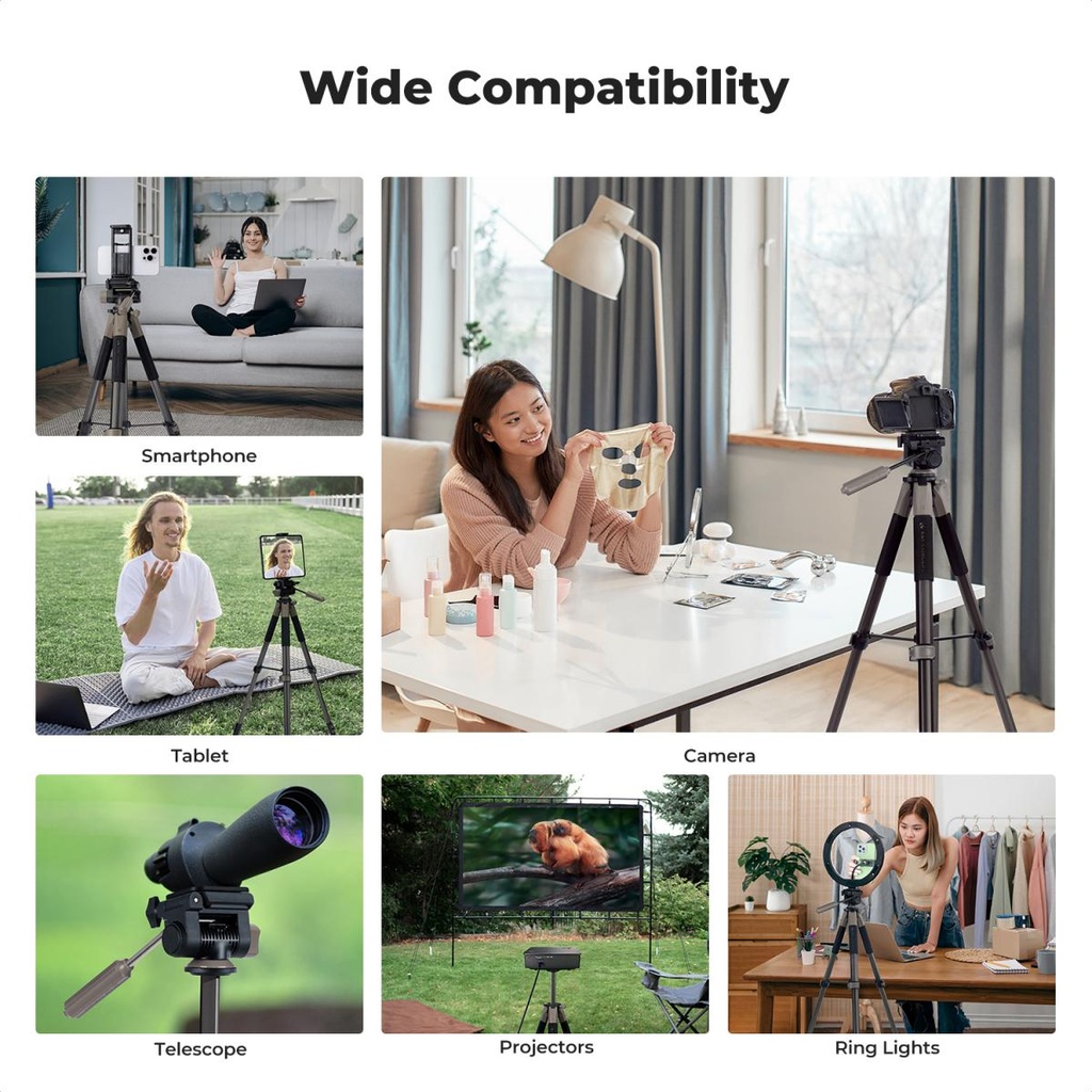 Tripode K&F Concept 190 cm Camara Smartphone KF09.155