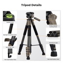 Tripode K&F Concept 190 cm Camara Smartphone KF09.155