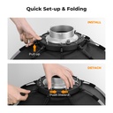 Softbox Octogonal 55CM Quick Release K&f Concept Bowens Mount