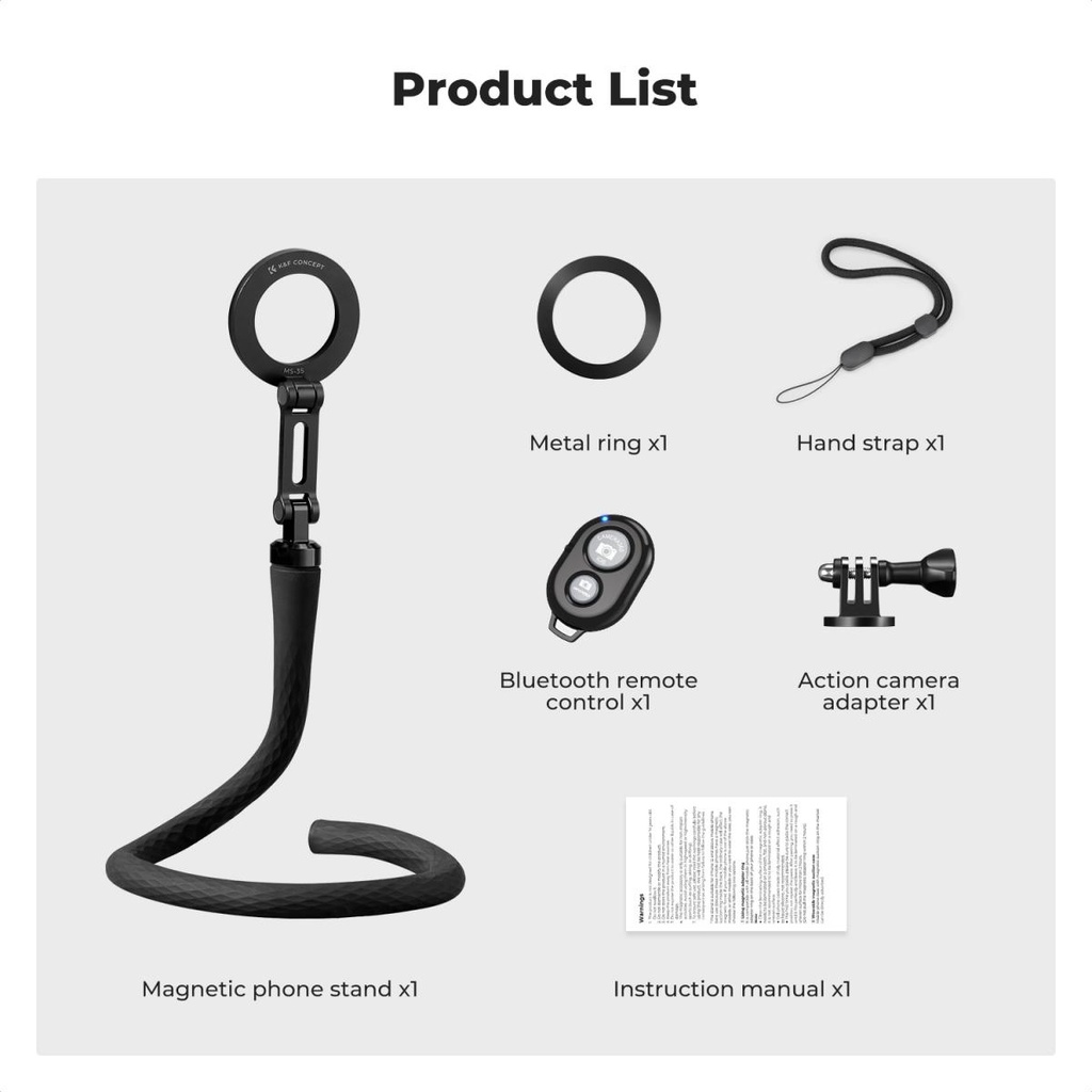 Soporte Flexible magnético Octopus MS36 Magsafe K&f Concept KF31.134