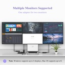 Adaptador USB WAVLINK tarjeta de video USB C a HDMI para monitores duales