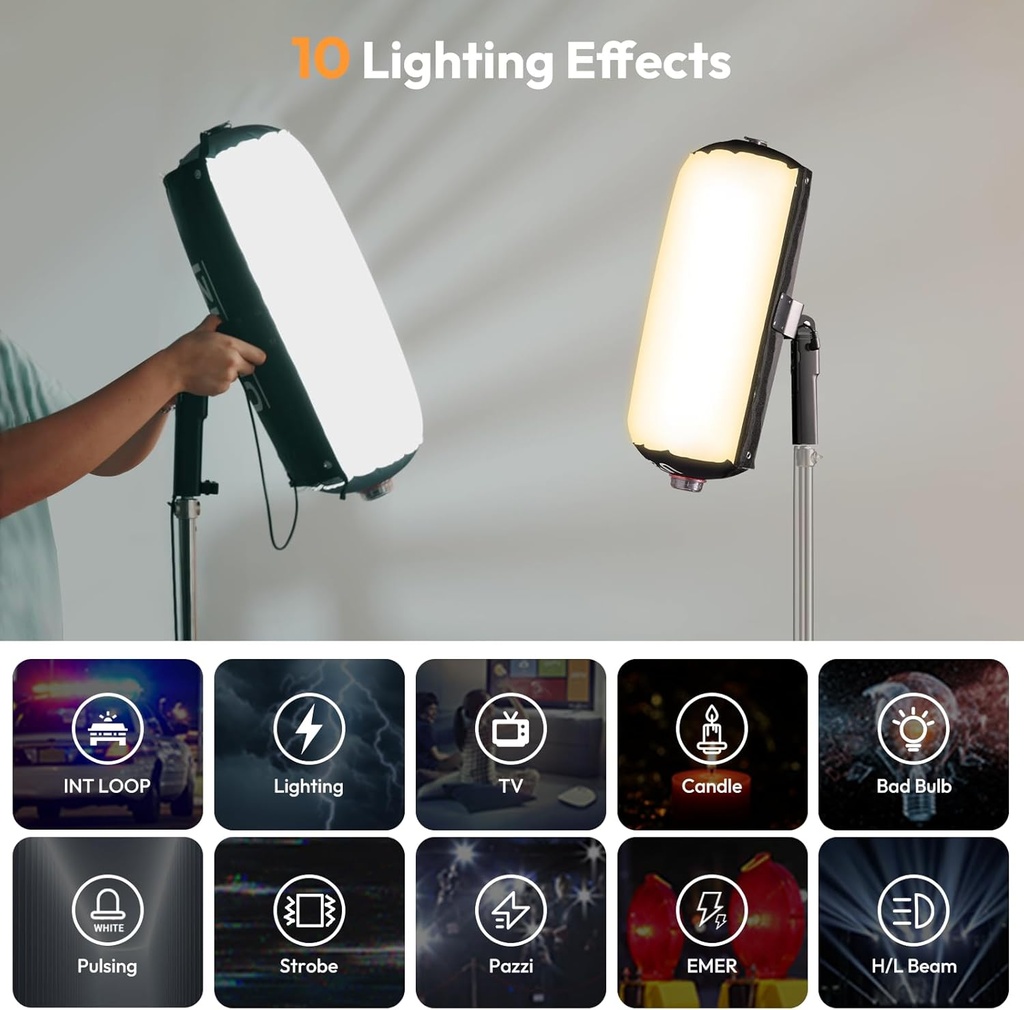 Luz de video Tubo de Aire Ulanzi AL60 60W Magnetica Bicolor