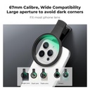 Filtro 2 en 1 CPL y Black Mist 1/4 con Clip Smartphone 67mm K&f Concept KF01.2900V2