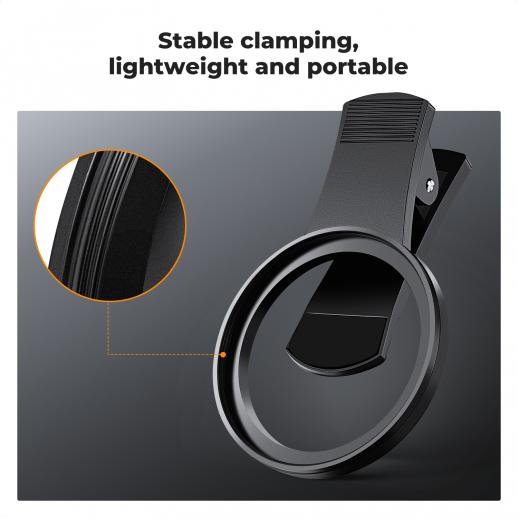 Filtro 2 en 1 CPL y Black Mist 1/4 con Clip Smartphone 67mm K&f Concept KF01.2900V2