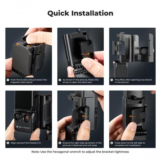 Soporte Magnético de Escritorio para Osmo Pocket 3 K&f Concept KF31.143
