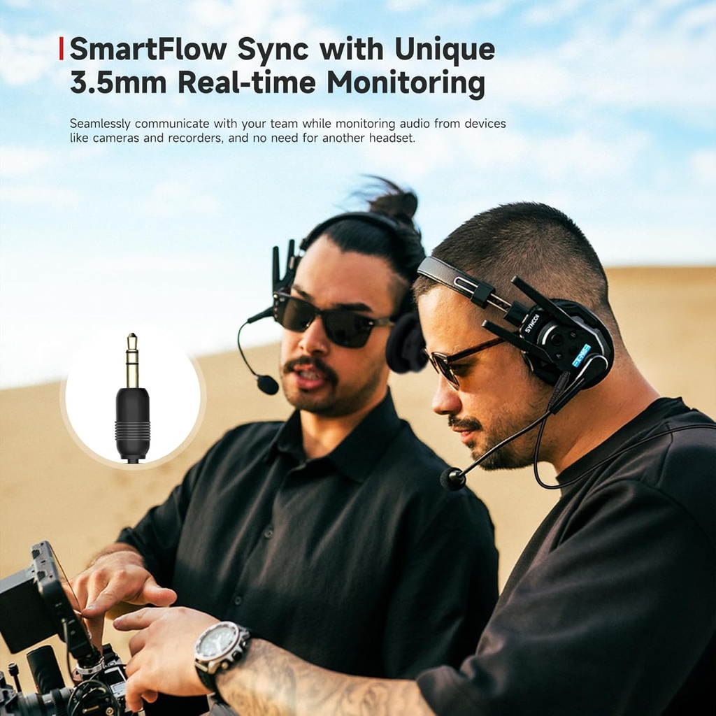 Intercomunicador Synco Xtalk XMax9 Dual Ear 500 Mts Kit 5 und