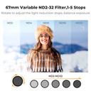 Filtro Nd Variable K&f Concept Nd2-400 con Clip Smartphone 67mm KF01.2901V2
