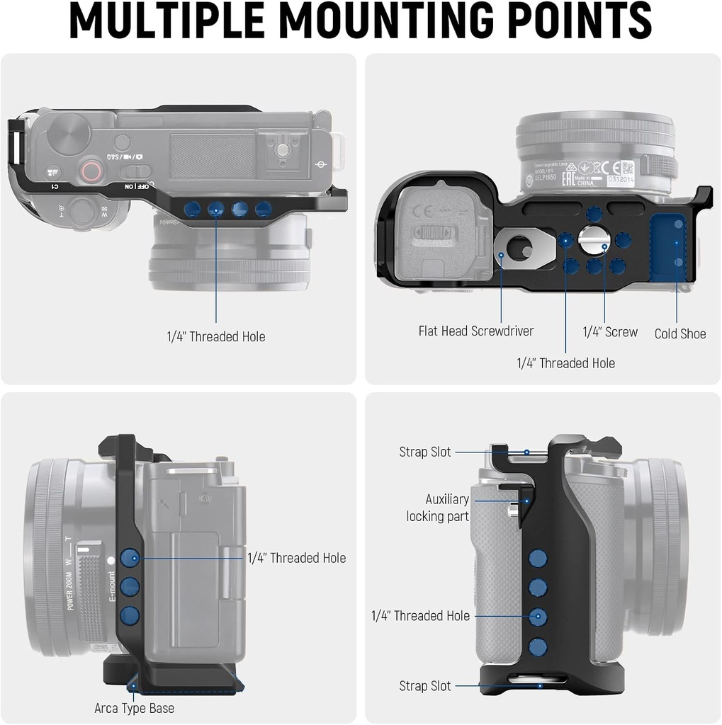 Jaula Neewer para Camara Sony ZV-E10 Arca CA003