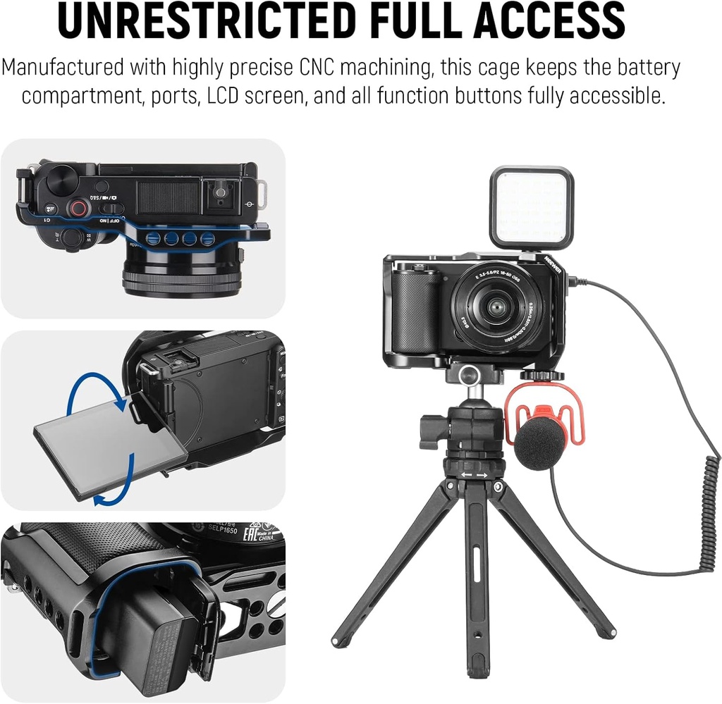 Jaula Neewer para Camara Sony ZV-E10 Arca CA003