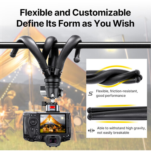 Trípode Flexible Ulanzi MT-68 con Liberación Rápida