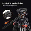 Tripode Coman FT16S Cabezal Fluido Q6 164 Cm