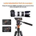 Tripode Coman FF06S Cabezal Fluido Q6 Video Foto 179 Cm