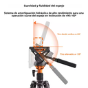 Tripode Coman FF06S Cabezal Fluido Q6 Video Foto 179 Cm