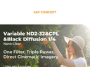 Filtro 3 en 1 Nd Variable CPL Black Mist 1/4 67mm K&f Concept KF01.2067