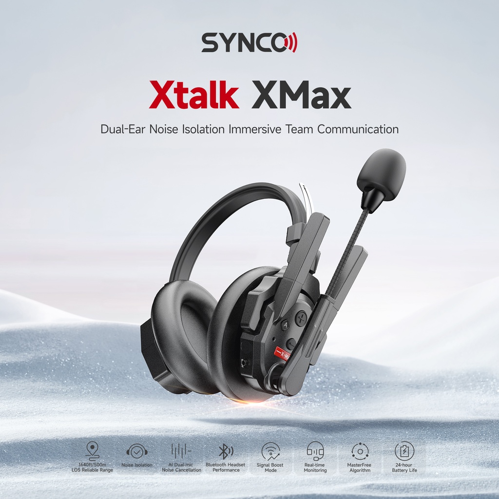 Intercomunicador Synco Xtalk XMax13 Dual Ear 500 Mts Kit 13 und