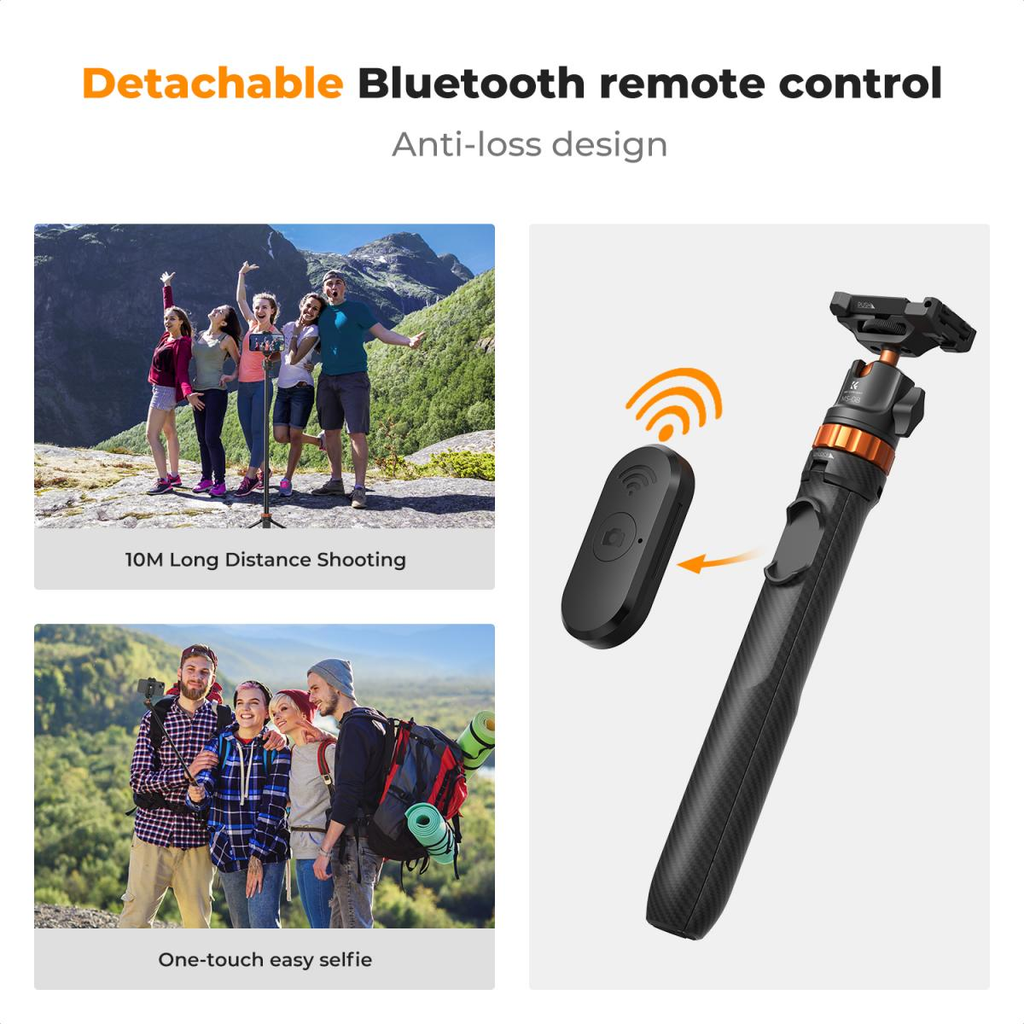 Tripode Selfie Stick Kf Concept MS04 Con Control Bluetooth