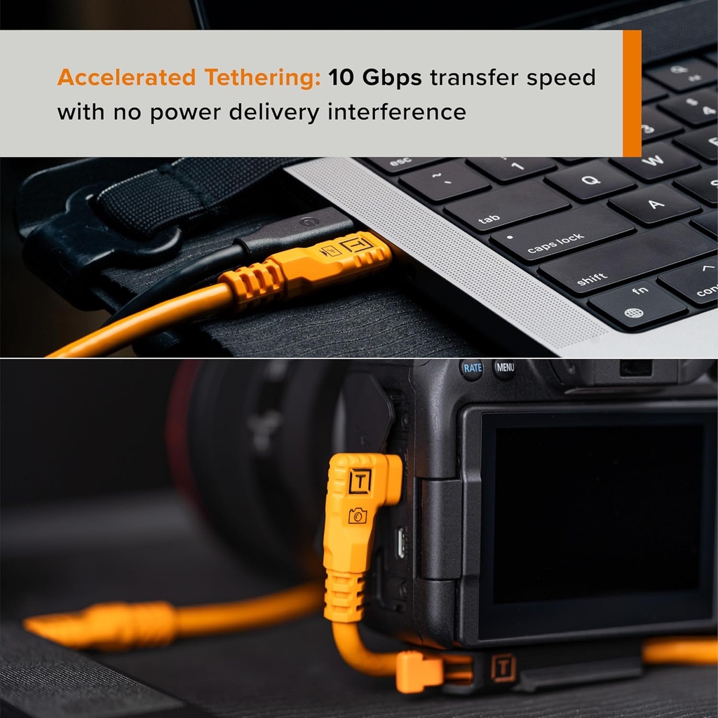 Cable Tipo C Tether Tools TetherPro Optima 10G USB 4,6 Mts