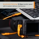 Cable Tipo C Tether Tools TetherPro Optima 10G USB 4,6 Mts