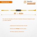 Cable Tipo C Tether Tools TetherPro Optima 10G USB 4,6 Mts