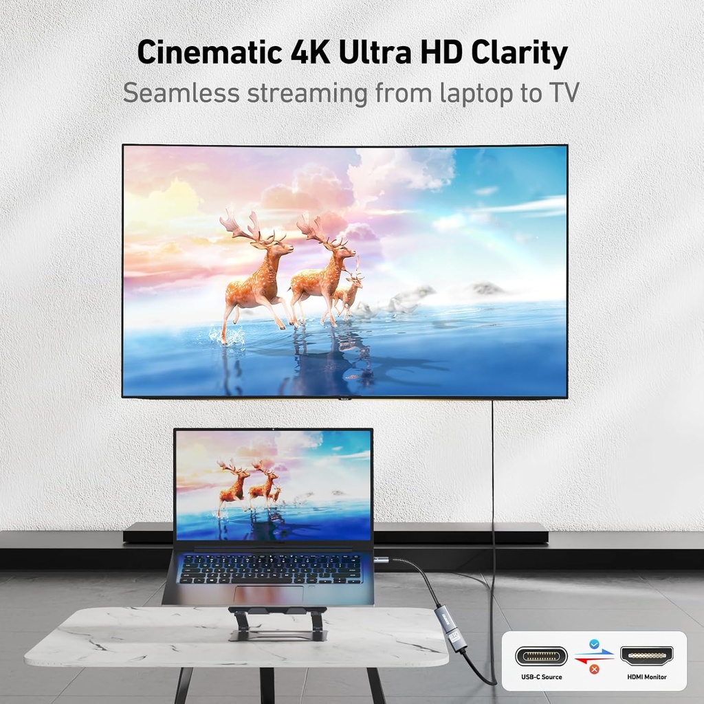 Cable Usb C A Hdmi 4k Compatible Thunderbolt 3/4 Benfei