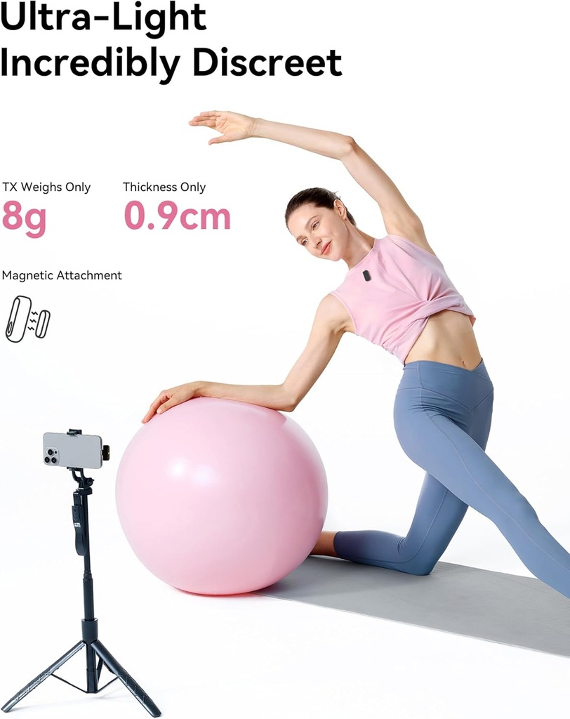 Microfono Balita Inalambrico Hollyland Lark A1 Combo Space Gray