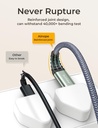 Extension 2 mts USB C 20Gbps USB 3.2 Macho Hermbra 240W 4K@60Hz
