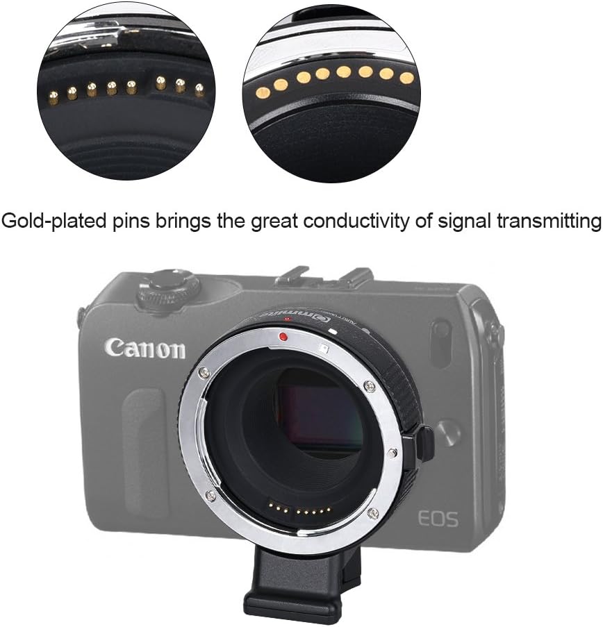  Adaptador De Lente Commlite Canon Efs A Eos M Electronic Af